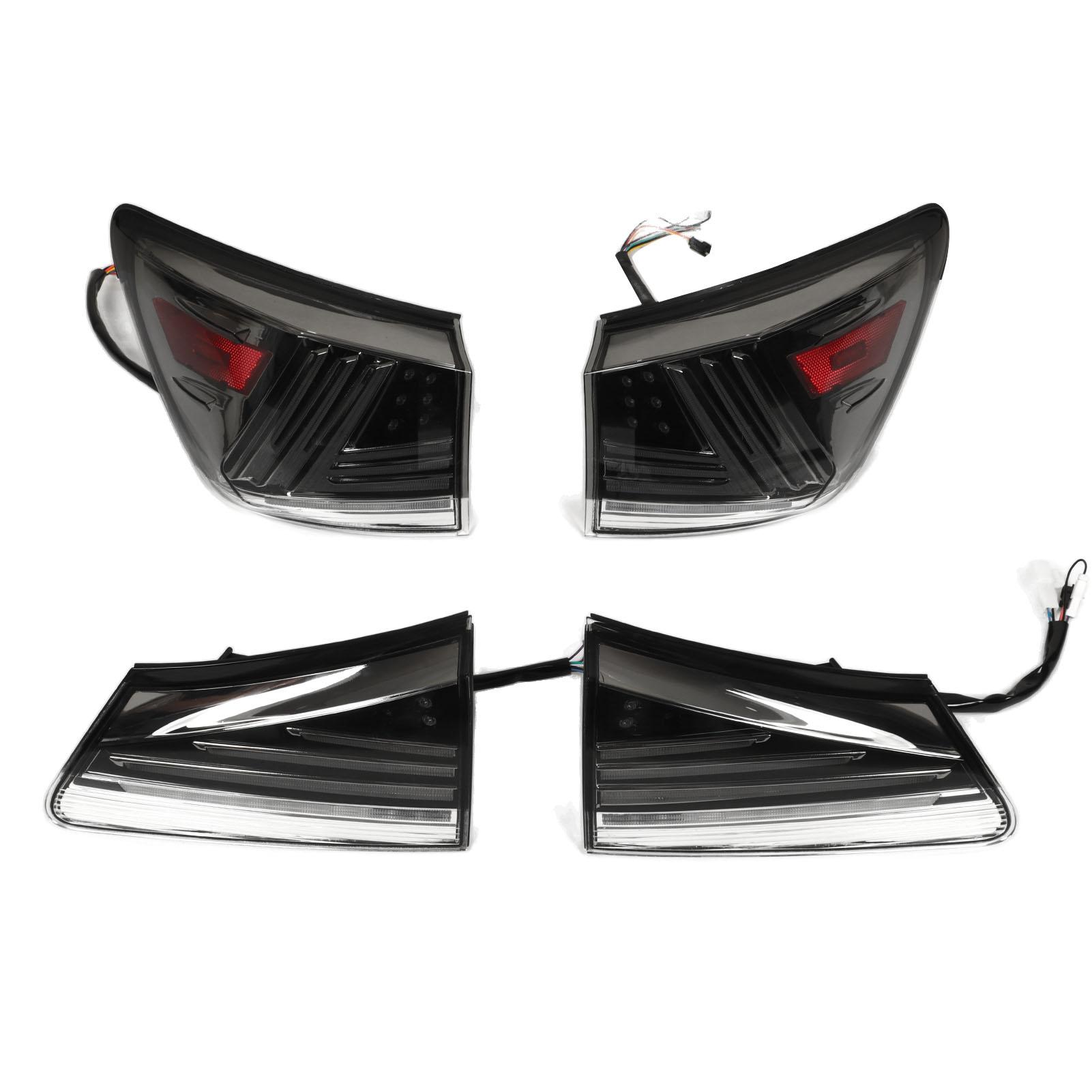

1 Pair Car LED Tail Lights Left Right Dynamic Turn Signal Rear Brake Lamps Fit For IS250 IS350 XE20 2006 to 2013