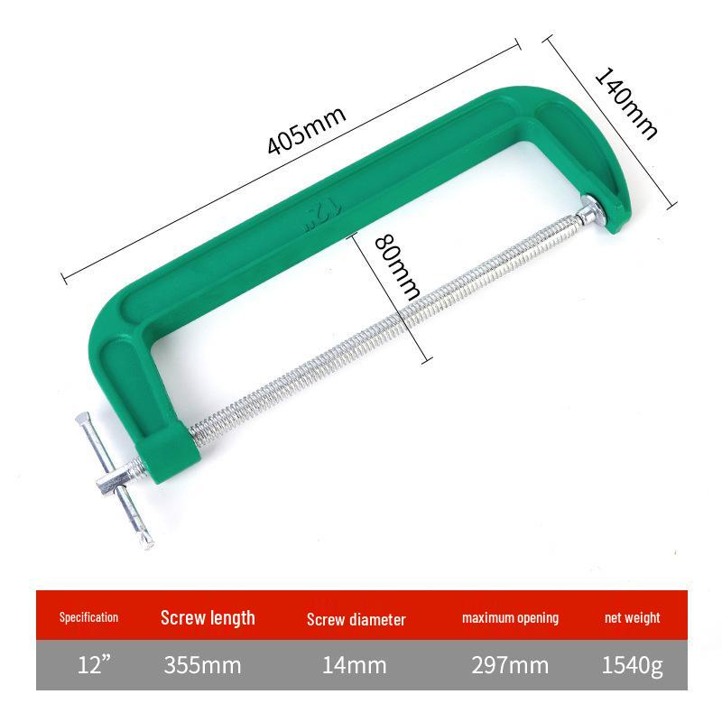 Serre-joint en G léger | Serre-joint en C solide | Dispositif de serrage pour menuiserie de type G multi-spécifications