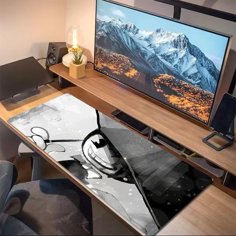 Bendy Print Cushion Non-slip Laptop Tablet Big Mousepad XXL Mat Mini PC Playmat With Lock edge
