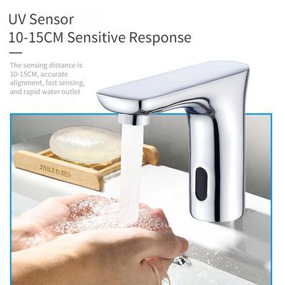Automatic Infrared Sensing Water Tap Bathroom Basin Faucet Full Copper Intelligent Single Hot And Cold Sensing Faucet
