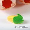 5pcs Simulated Fruit Resin Ornaments Mini Food Vegetables Fingertip Mini Handicraft DIY Hair Clips Phone Case Resin Accessories
