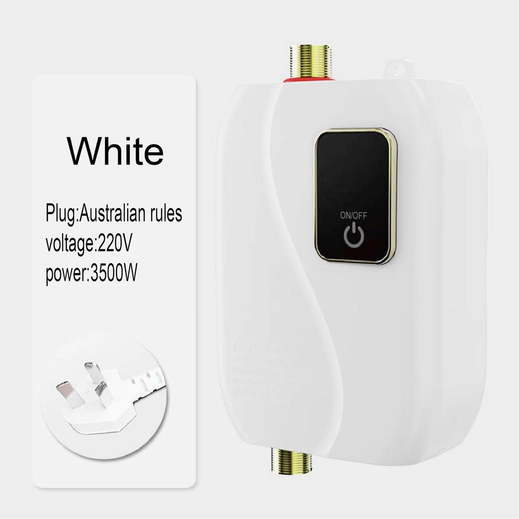   Water Heater 220V 3500W   Electric Tankless Hot Water Heater Bathroom Kitchen Washing with LCD Display for Shower Bathroom Kitchen Washing 