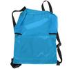 Polyester Fiber Drawstring Shoulder Thickened Travel Storage Bag Waterproof BackpackSky Blue