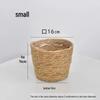 Nordic Rattan Jute Flower Basket - Indoor Tabletop Handmade Decorative Pot