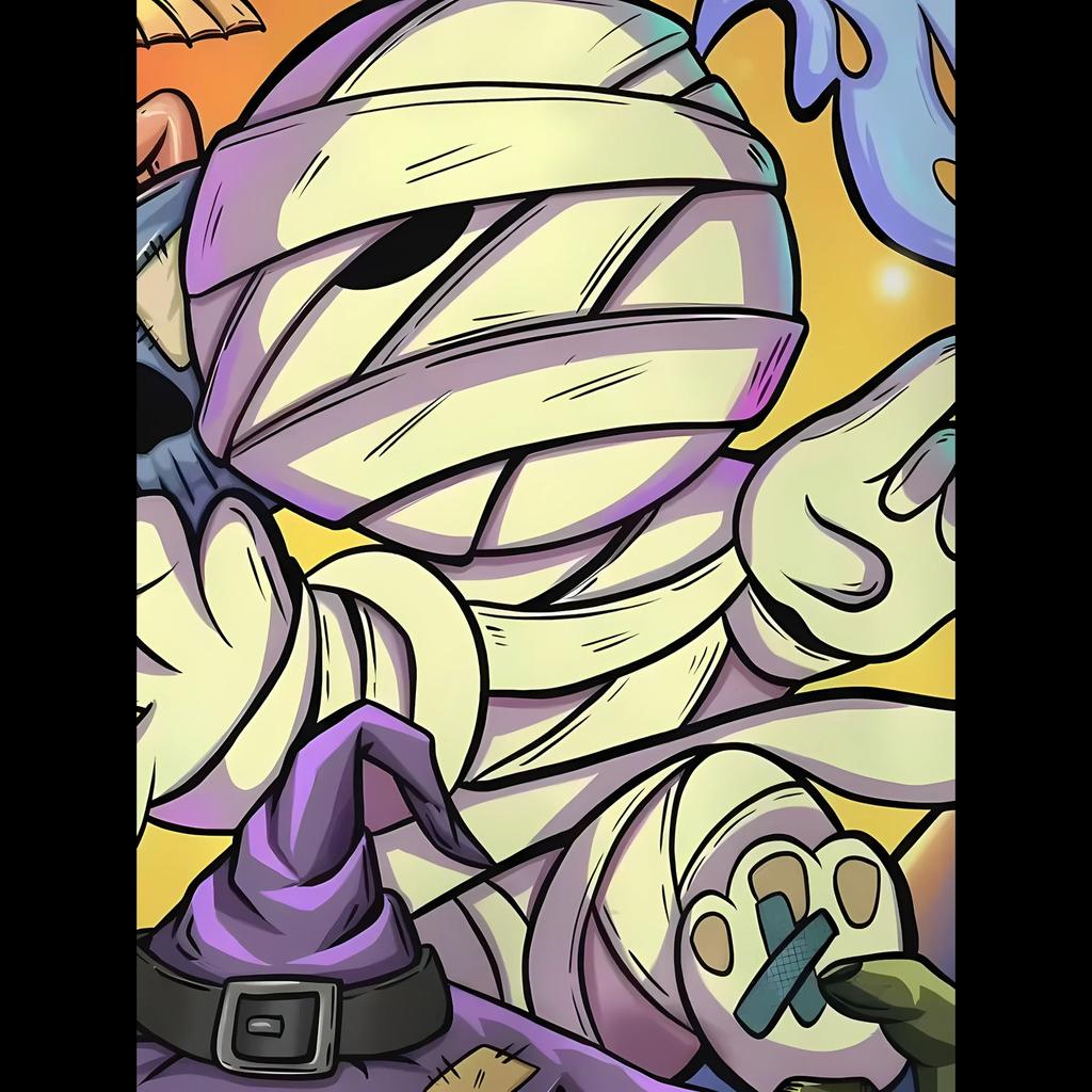 Fall 2025 new comfortable children's hoodie 3D cartoon Halloween monster print outdoor casual jumper