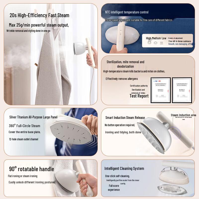 Портативний ручний пароочисник для одягу Panasonic