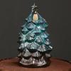 1pc, Christmas Home Decor Ornament Backflow Incense Burner Christmas Tree Censer - Aromatherapy for Spa, Yoga & Meditation