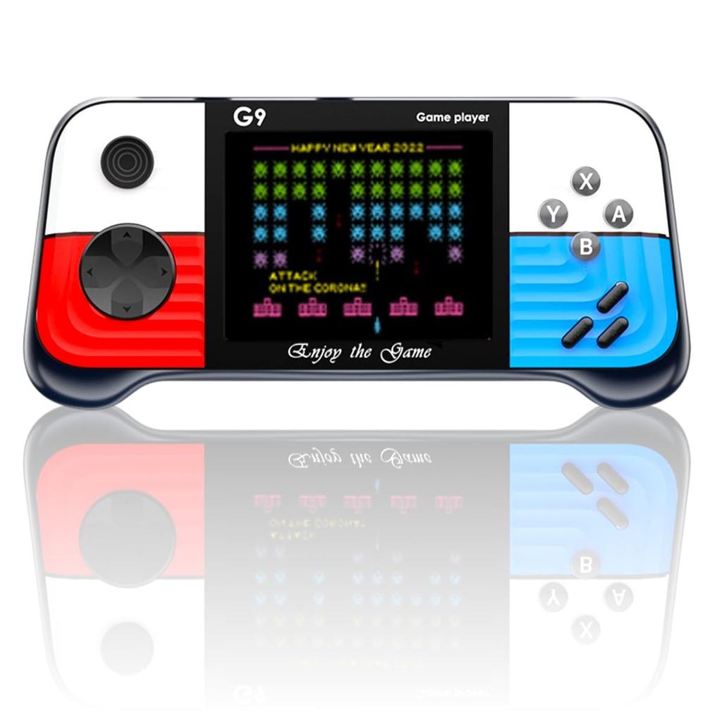 Grigioy [Play 600 Games] Grip-Style Game Box, Portable Game Console, Compatible, Retro Game Console, 600 Built-in Games