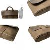 Used HERMESHandbag Brown canvas/leather Women
