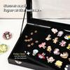 Collectible Badge and Brooch Display Box with Clear Dustproof Cover Jewelry Storage Holder Gift for Home Use
