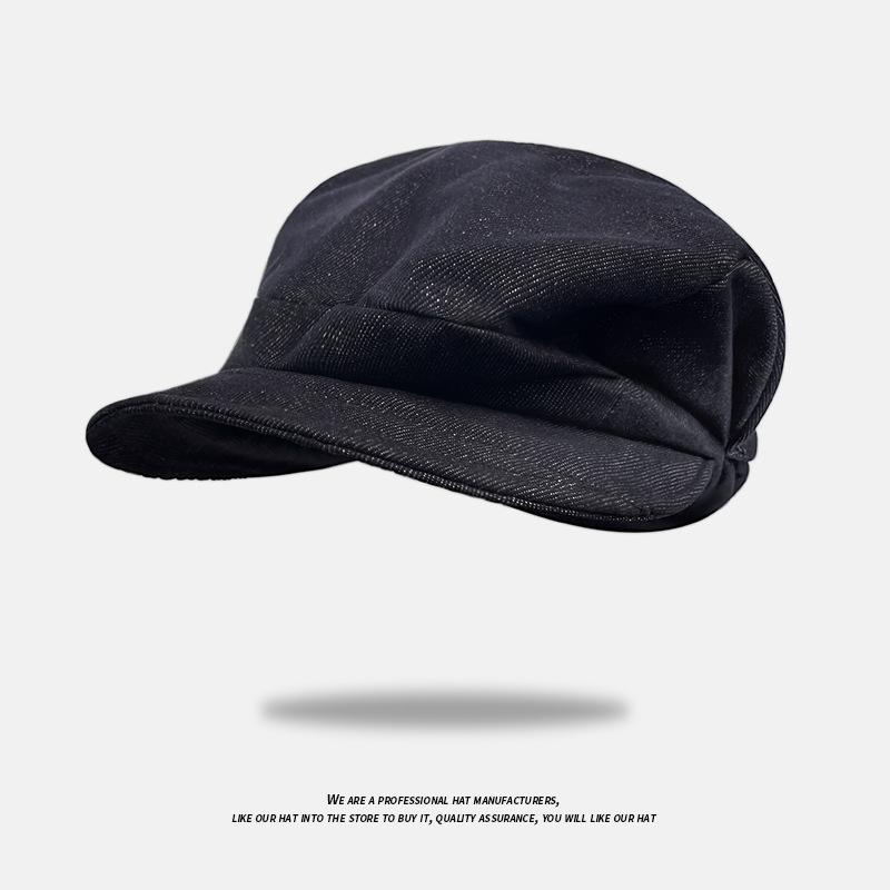 Spring and Autumn new wide-brimmed personality versatile face small pile hat woman