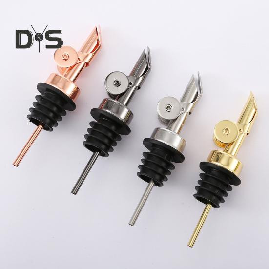 Automatyczny nalewak do wina Samozamykający się dzióbek ze stali nierdzewnej z kontrolą przepływu Bez kapiący dozownik do alkoholu do butelek