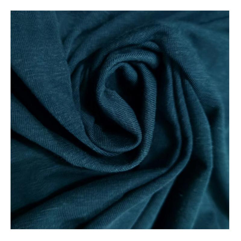 62005 Eco Friendly Hemp Organic Cotton Spandex Blend OEKO-TEX Certified Jersey Fabric for T-Shirts and Bedding