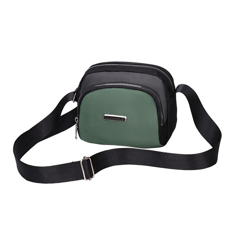 Women Small Casual Nylon Handbag Female Fabric Daily Light Soft Zipper Shoulder Crossbody Bag Women Leisure Shell Messenger Bag CLE