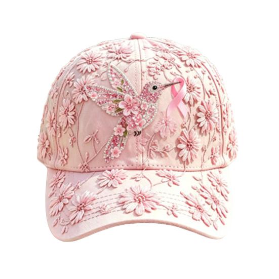 Bestickte Biene Baseballkappe mit Strass-Schleife, Muster aus Bienen und Schmetterlingen, Sonnenschutz mit gebogenem Schirm, Verstellbare Metallschnalle, Sportlich, für alle Jahreszeiten