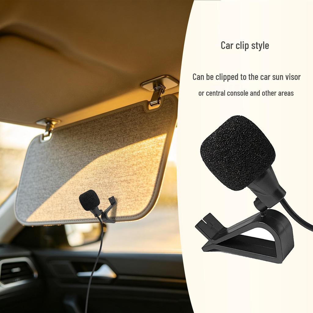 Car Clip Bluetooth Noise-Cancelling GPS Microphone