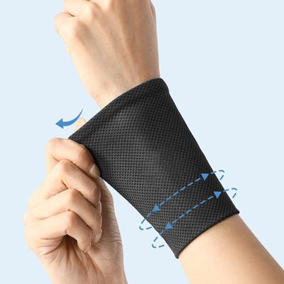 1 Stück Weicher Atmungsaktiver Kühlender Handgelenkschoner Stay Cool Weiche Sport Schweiß-Handgelenkbänder für Fußball Basketball Laufen Sport
