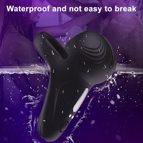 Vibrating Cock Ring Couple Sex Toy with Clitoral Stimulator 10 Vibration Modes Remote Control Vibrator Silicone Cock Ring Enhances