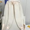 Schoolbag Korean low saturation peach pink schoolbag Junior high school student Harajuku daily travel shopping school backpack
