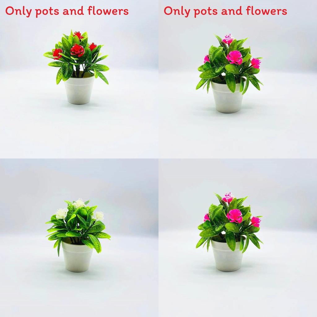 Plastic Flower Artificial Plants With Rose And Camellia For Indoor Decoration And Gift Ideas