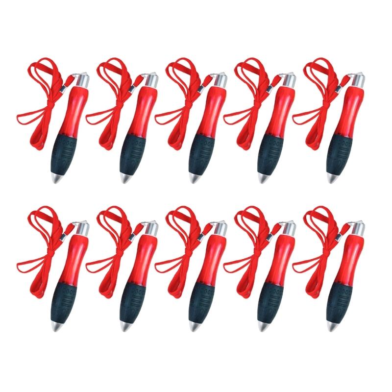

10 шт. Ручка с широким грипом, ручка для плавного письма, большая толстая ручка, шариковая ручка с широким корпусом, канцелярская ручка, школьные и офисные принадлежности 1 красный