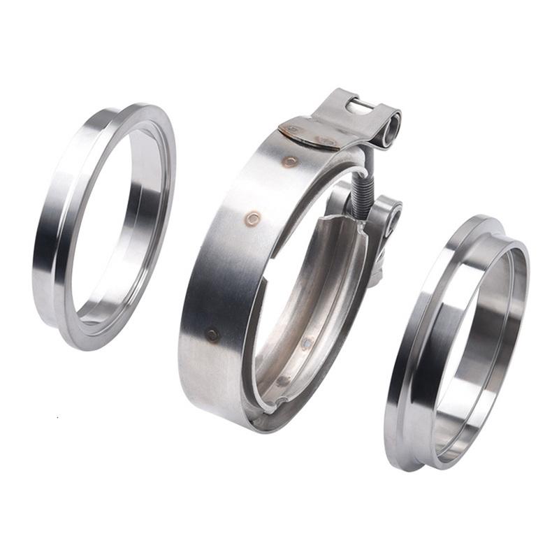 V Band Exhaust Clamp 2 inch 2.5 inch 3 inch 3.5 inch 4 inch 51mm 63mm 76mm Exhaust Flange vband clamp V-Band Muffler Clamp 38mm 1.5inch