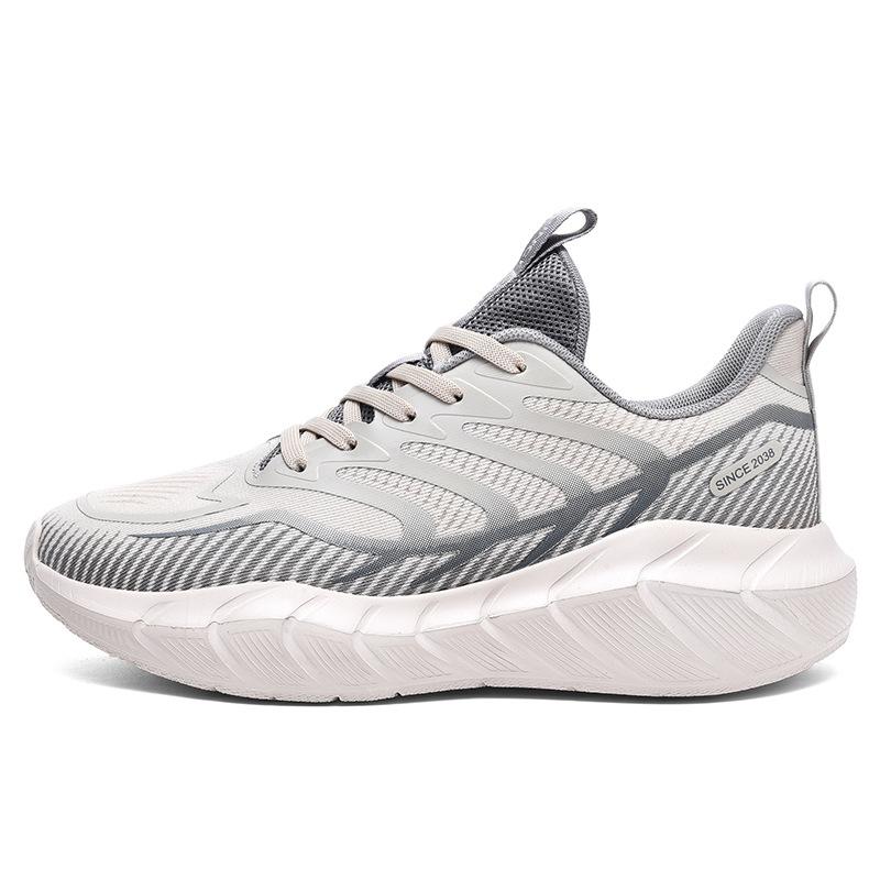 Autumn and Winter Running Shoes Multi-colored Soft-soled High-elastic Breathable Shock-absorbing Marathon Running Shoes Men's Sports Trendy Shoes