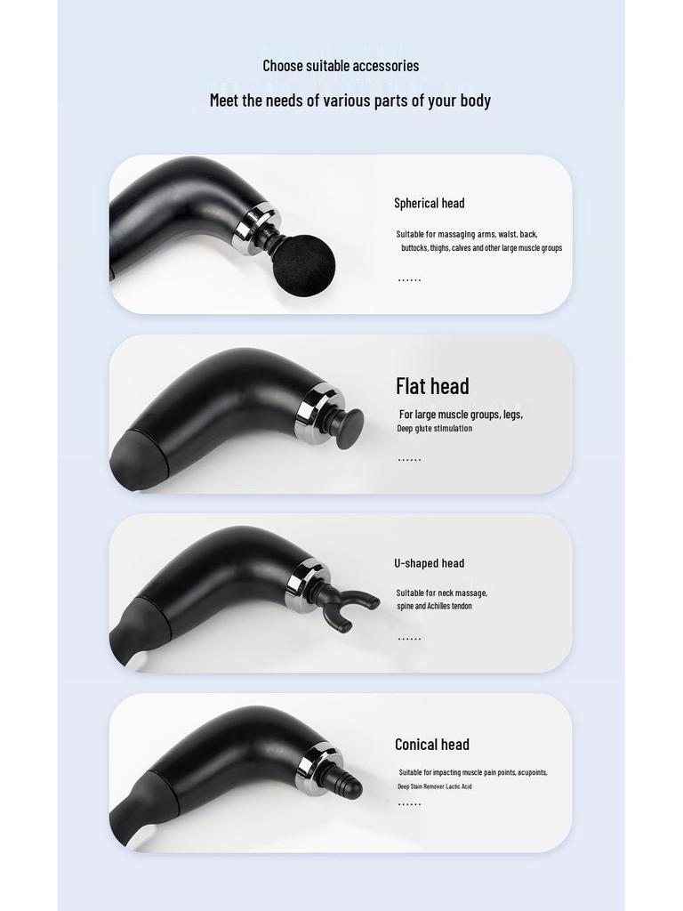 Multifunctional Electric Massage Gun for Neck, Back, Leg, and Muscle Relaxation