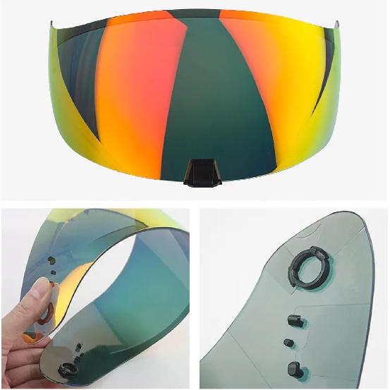 Helmet Face Shield for T520/St1400/R1 Motorcycle Helmet Shield Visor Replacement for T520 St1400 R1 Anti-Fog Visors Shield Replacement(Silver Mirror)