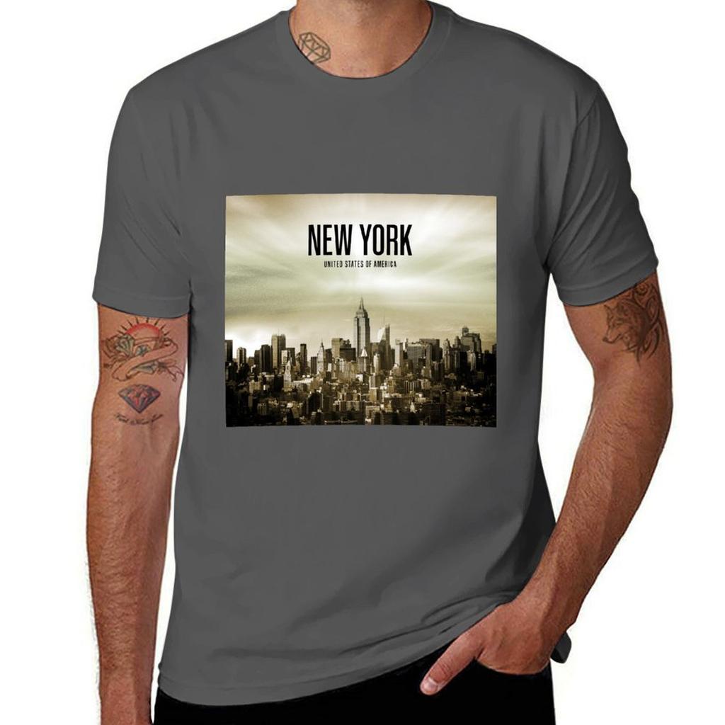 New York USA TShirt man t shirts high quality luxury brand t shirt custom print TShirt