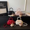 Fashionable Ladies Handbag Cute Semi-Circle Simple Large Atmosphere Single Shoulder Women's Crossbody Casual Small Bag