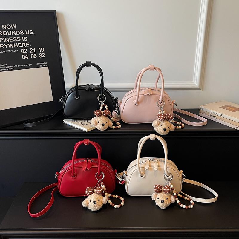 Fashionable Ladies Handbag Cute Semi-Circle Simple Large Atmosphere Single Shoulder Women's Crossbody Casual Small Bag