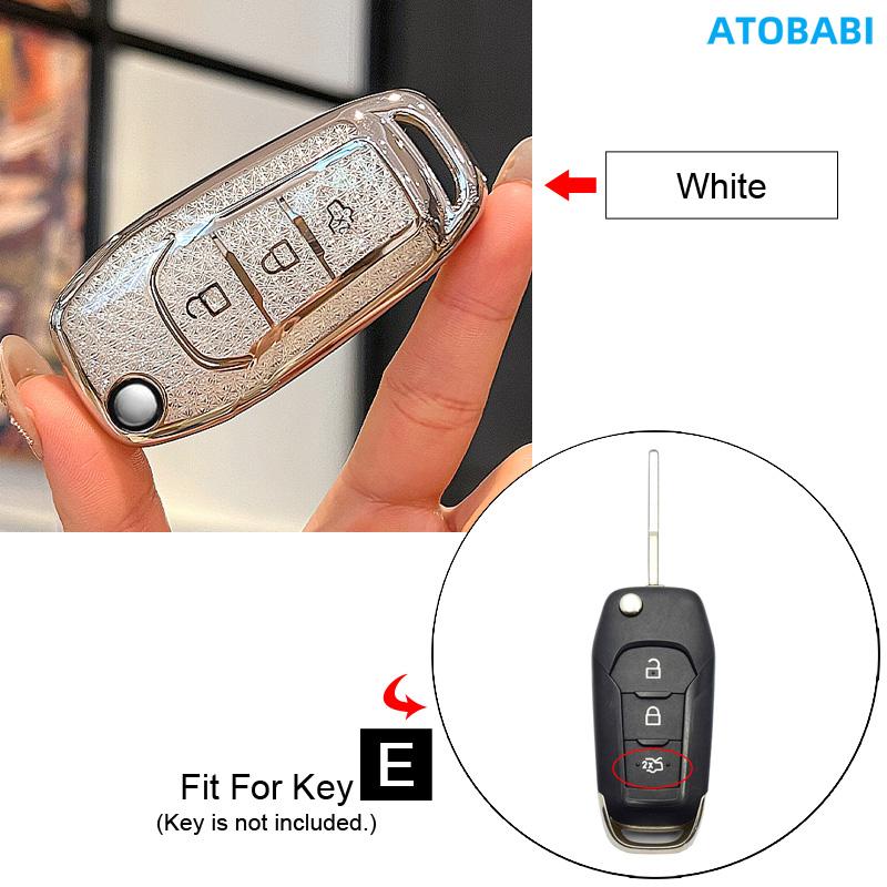 Crystal Style Tpu Car Key Cover Case Bag For Ford Focus Mondeo Galaxy S-Max C-Max Fusion Fiesta Explorer Expedition Mustang Edge