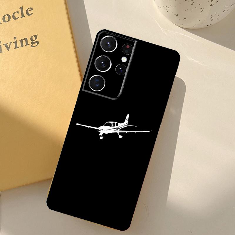 Airplane Aircraft Phone Case For Samsung Galaxy S24 Ultra S20 S21 S22 S23 S25 S9 S10 Plus S25 FE Cover Shell