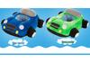 Children's Cartoon Car Plush Sofa Chair - Anti-Fall Learning Seat & Toy for Birthday Gift