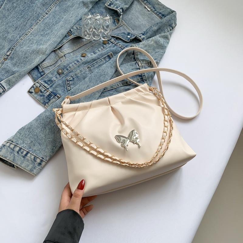 Simple Foreign Style Large-capacity Bag Women's 2025 Spring and Summer New Shoulder Underarm Bag Fashion Chain Backpack
