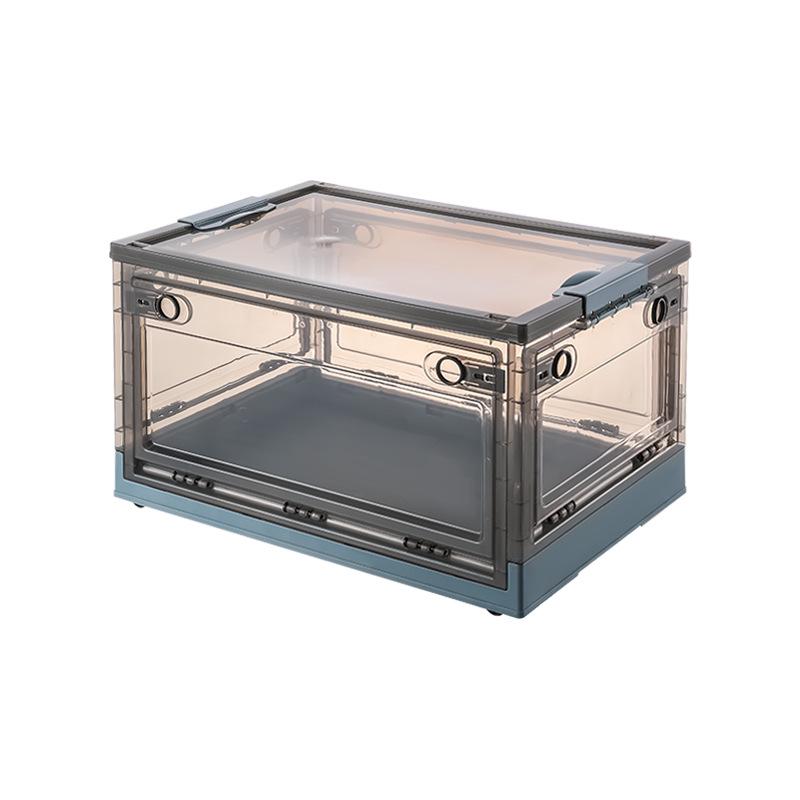 Foldable Transparent 5-Door Storage Box for Clothes, Quilts, Books, and Toys