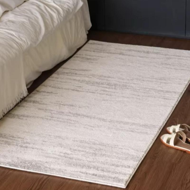 Minimalism Carpets for Living Room Cream Style Bedroom Decor Carpet Plush Stripe Bedside Rug Fluffy Soft Home Thicken Floor Mat