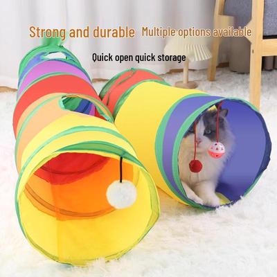 Jouet Tunnel pour Chat en Auto-Jeu: Anti-ennui, Maisonnette, Baguette teaser, Meilleur vendeur