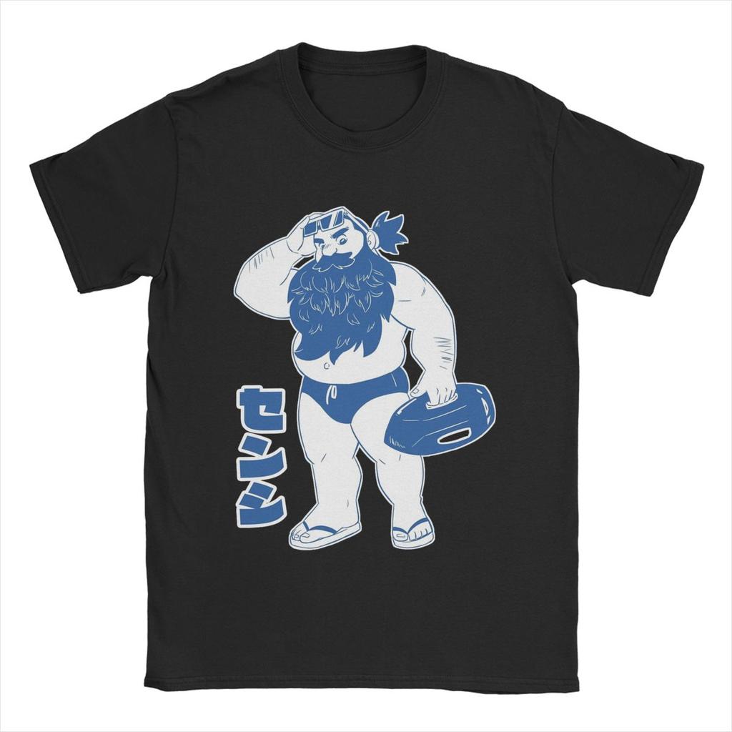 Senshi Dungeon Meshi Delicious In Dungeon Men's T Shirt Anime Awesome Tees Short Sleeve T-Shirts Pure Cotton Classic Clothing