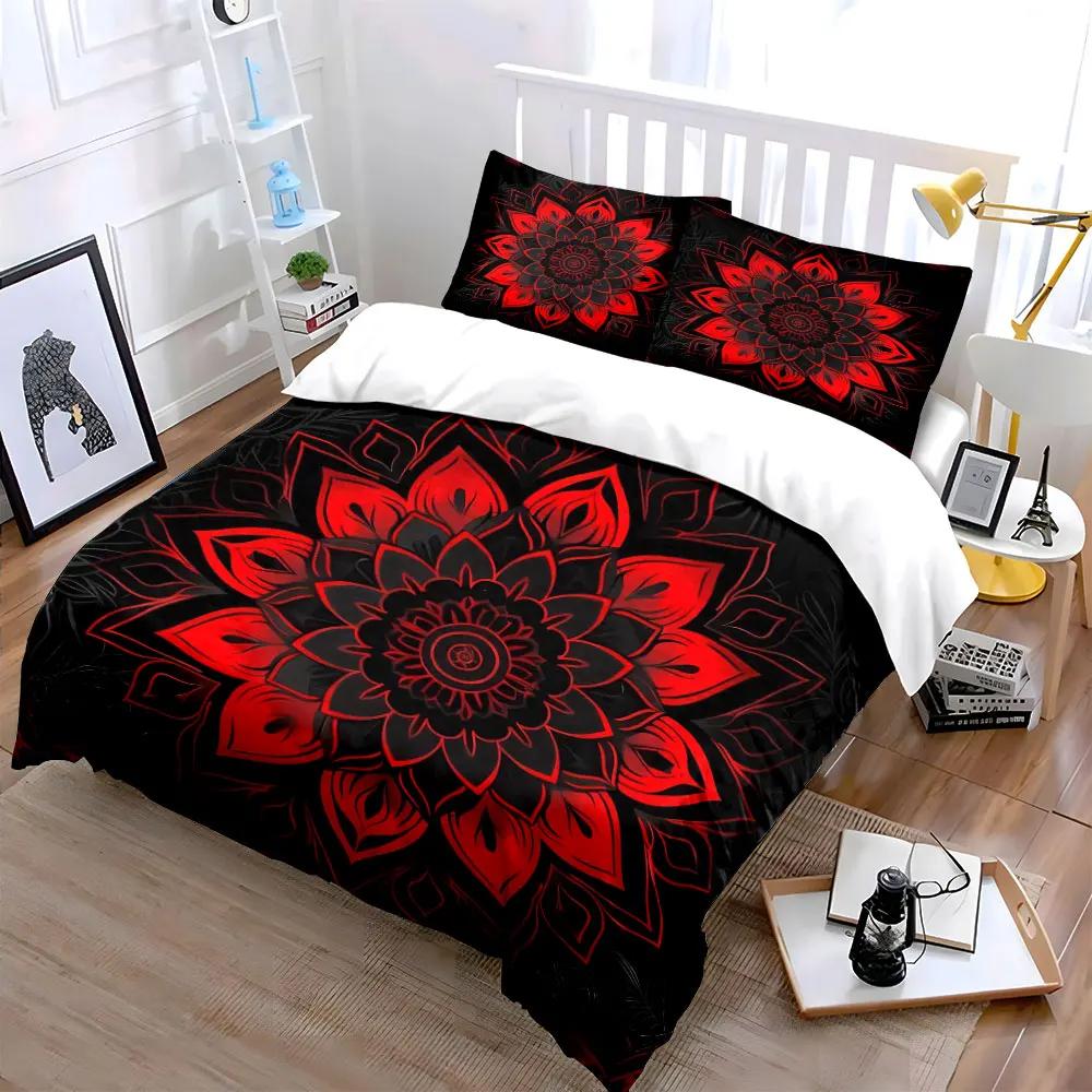 "Mandala Tapestry Set Decoration" Soft Comfortable Duvet Cover Bedding Set Included 1*Duvet Cover & 2*Pillowcases gift