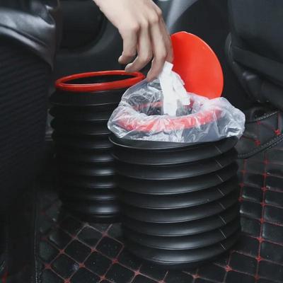 Portable Folding Fishing & Car Wash Bucket with Umbrella Holder, 4L Capacity