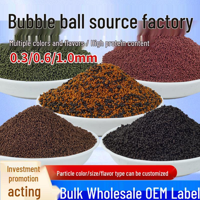 

Tianchi Two-Color Floating Bubble Ball Crucian Carp Fish Bait Black and Gold Two-Color Bubble Ball