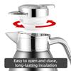 Large Capacity 1.8 Liter 304 Stainless Steel Vacuum Flask Insulated Teapot Coffee Kettle Jug Handle Travel Kettle Thermos Bottle