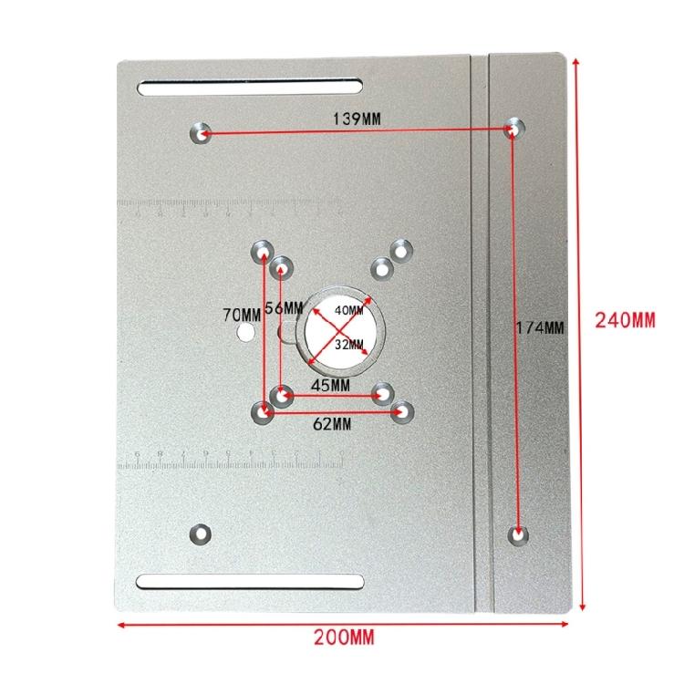 Manual Router Lift Set With Aluminum Plunge Base Plate 64 66mm Motor Compatibility Woodworking Benches Accessories Set