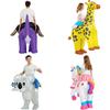 Inflatable Dinosaur Costume For Halloween And Easter Featuring Vibrant Colors And Fun Design