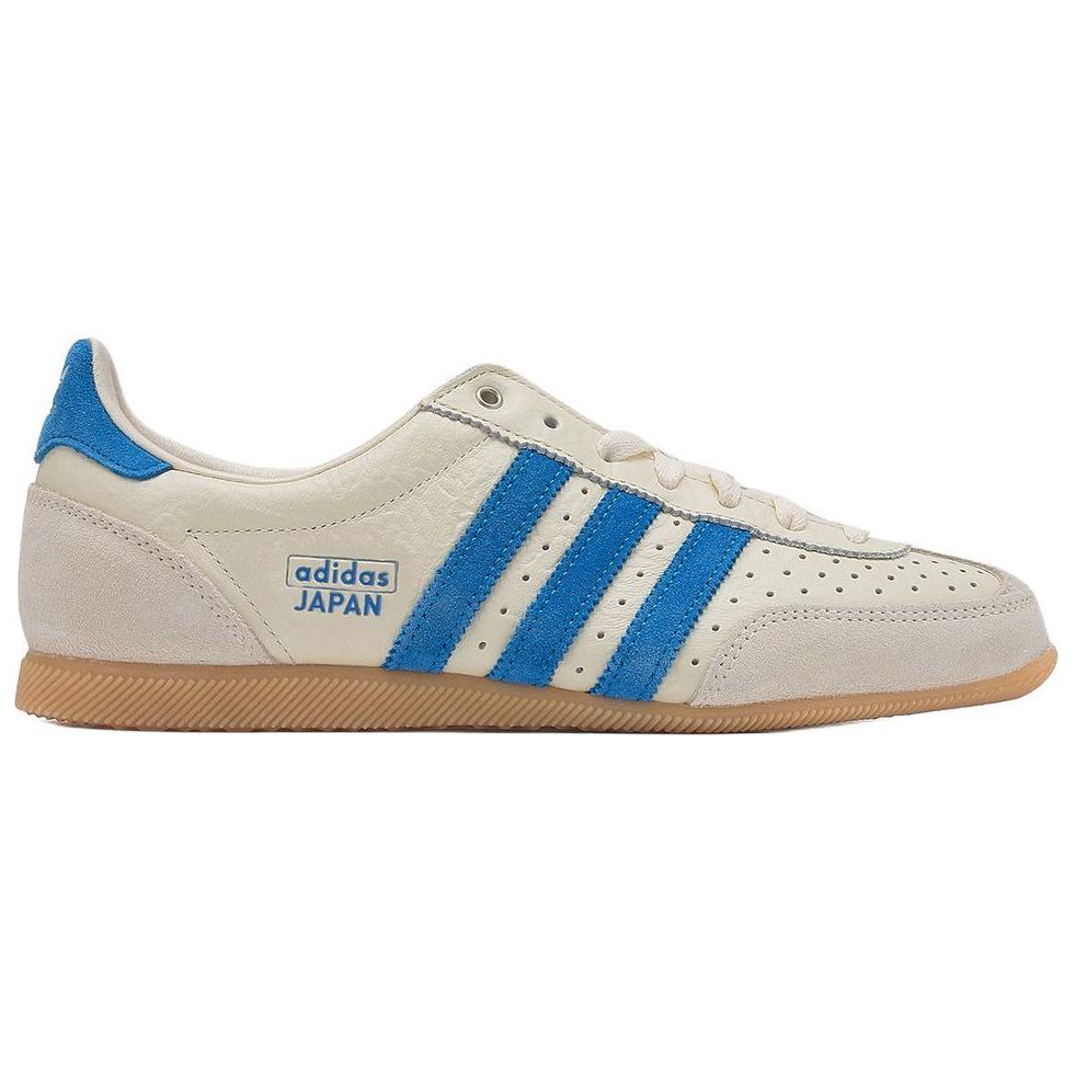 adidas Originales Piel de Japón Cómodos Versátiles Antideslizantes Duraderos Zapatillas de Skate de Caña Baja para Mujer Blancas Azules JR0556