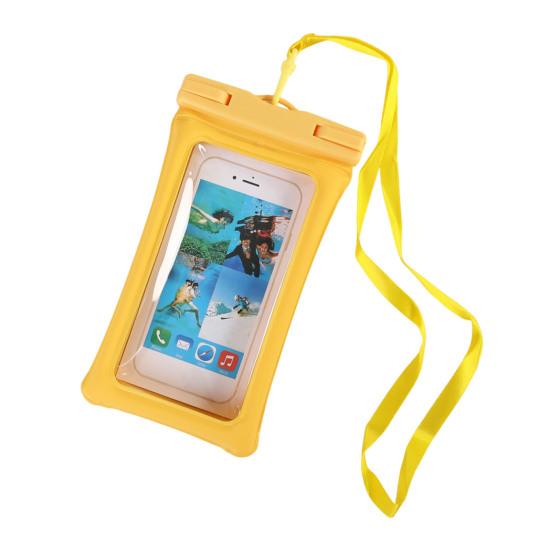 

Waterproof Cell Phone Pouch Underwater Cell Phone Dry Bag Case Lanyard Water Proof Beach Swimming Kayaking Boating Clear Phone Holder Protector жёлтый