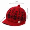 Thick Plush Liner Winter Brimmed Hat Fleece Lined Beanie  Cold Wind Protection