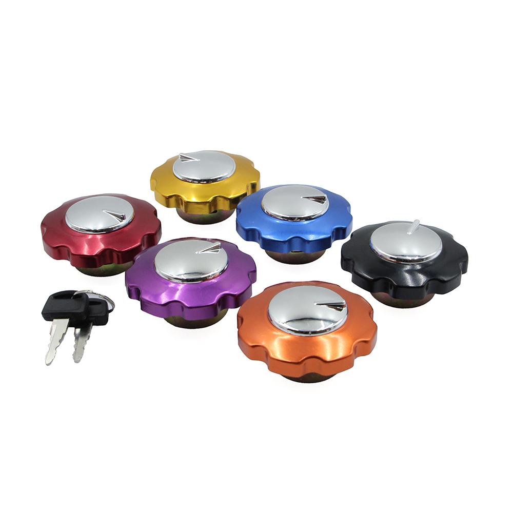 New Aluminum Alloy Fuel Tank Cap Cover Lock Set with 2 Keys For CG125 TMX Motorcycle Dirt Bike Modification Accessories Fuel Tank Caps3